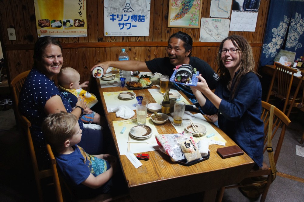 Ready To Leave Our Airbnb In Takamatsu Leaving Takamatsu Along The Highway We Saw Groups Of People Dressed Up Drumming And Never Managed To Find Out Why On The Train At Michi No Eki Genpei No Sato Mure Hamachi Tsukedon At Michi No Eki