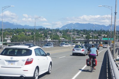 Cycling home - sunny, sunny, sunny Vancouver 