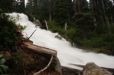 Waterfall near the outlet of the Upper Lake