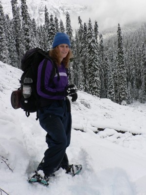 Our first snowshoeing trip in Canada, November 2006