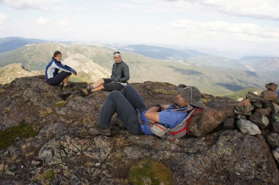 Relaxing on the summit of Ilal