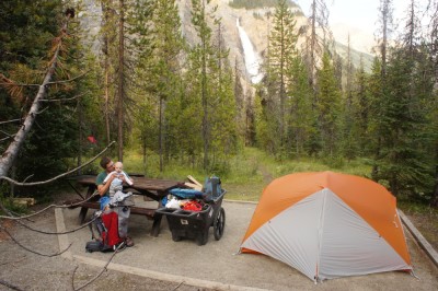 Our campsite at 
