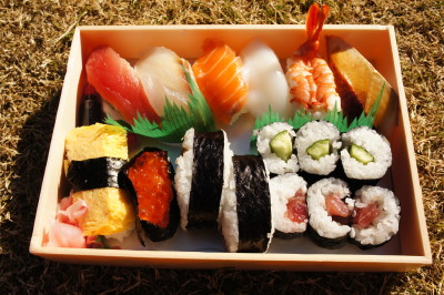 Sushi for lunch - hello Kagoshima!