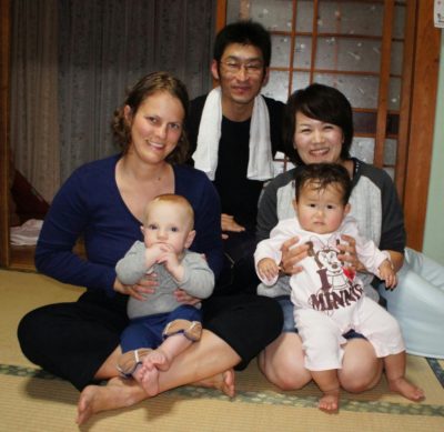 Local family who hosted us in Japan 